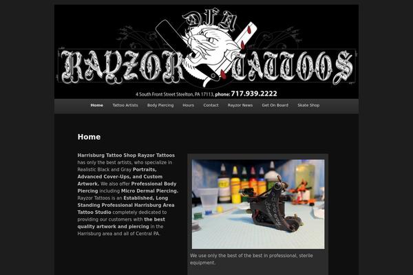 rayzortattoos.com site used Rayzor_theme