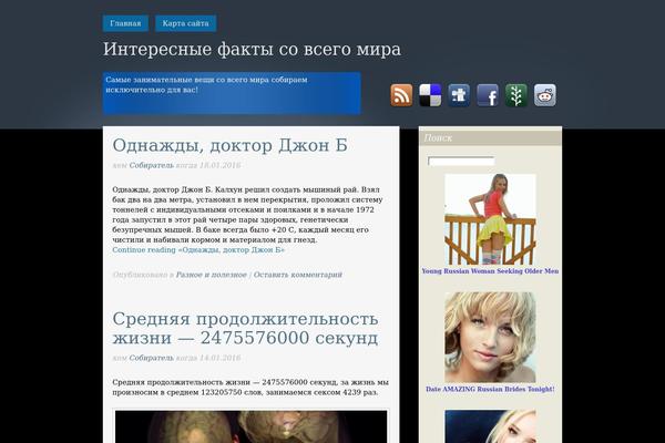 raznoepoleznoe.ru site used Social