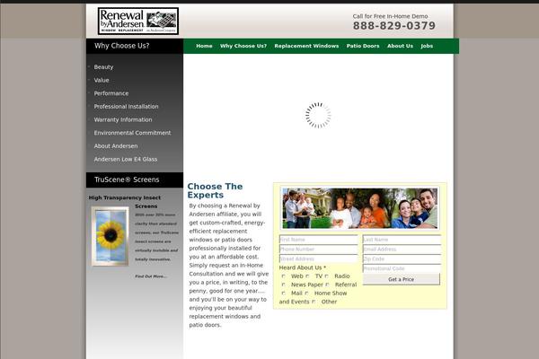 WordPress website example screenshot