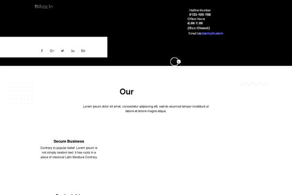 Gradiant theme site design template sample