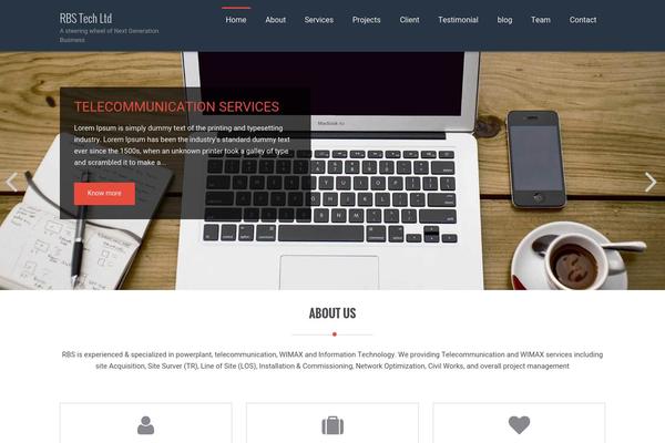 eVision corporate theme site design template sample