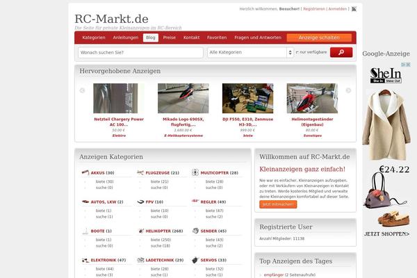 rc-markt.de site used ClassiPress