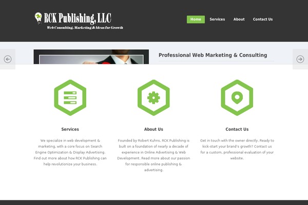 rckpublishing.com site used Wpex-professional