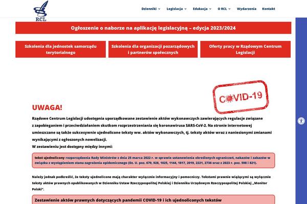 rcl.gov.pl site used Rcl-theme