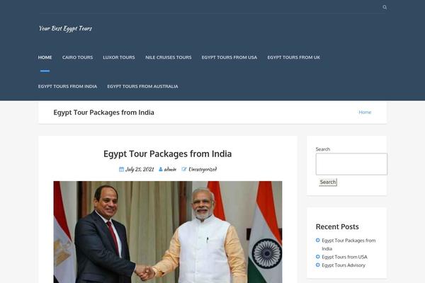 WordPress website example screenshot