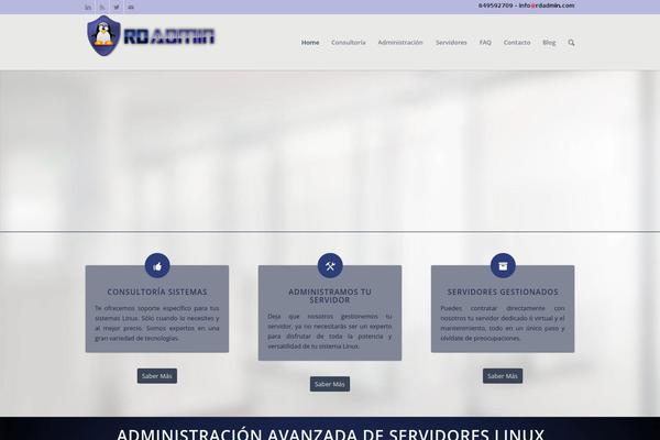 Enfold theme site design template sample