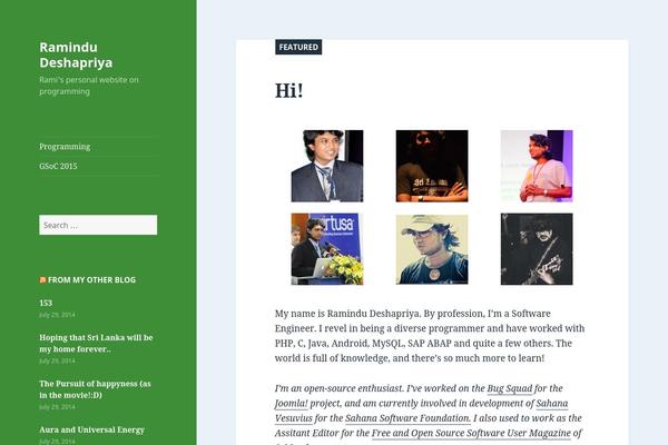 WordPress website example screenshot