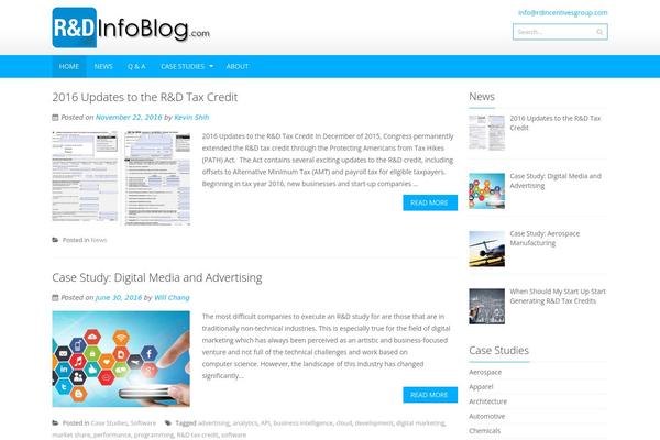 WordPress website example screenshot