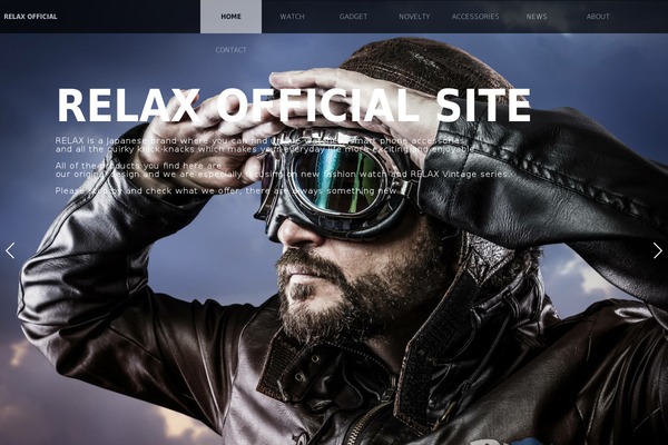 Relax theme site design template sample