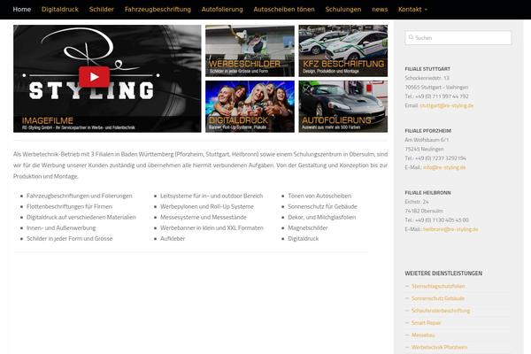 WordPress website example screenshot