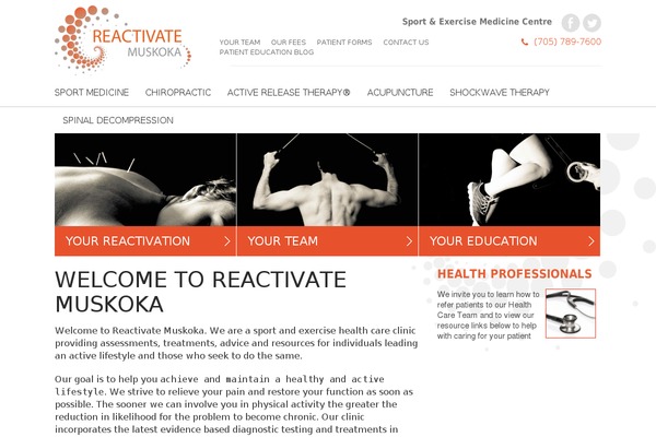 reactivatemuskoka.ca site used Accesspress