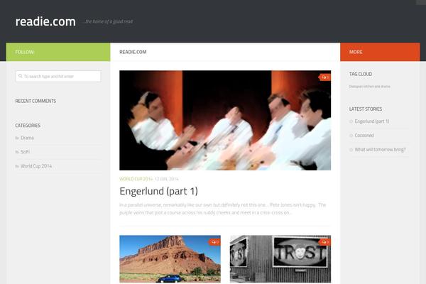 Hueman theme site design template sample