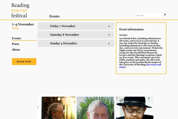 readingpoetryfestival.org site used Rdgpoetryfest