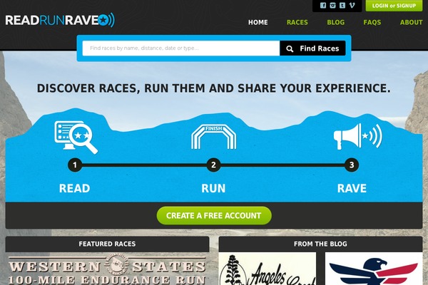 readrunrave.com site used Wp-zurb