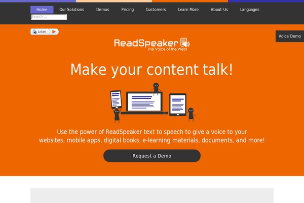 readspeaker.com site used Hoyaspeech