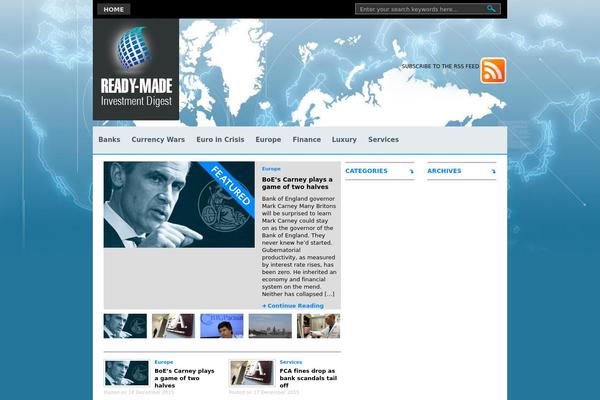 Premiumnews theme site design template sample