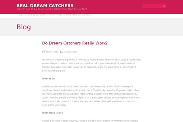 real-dream-catchers.com site used Material for Coders
