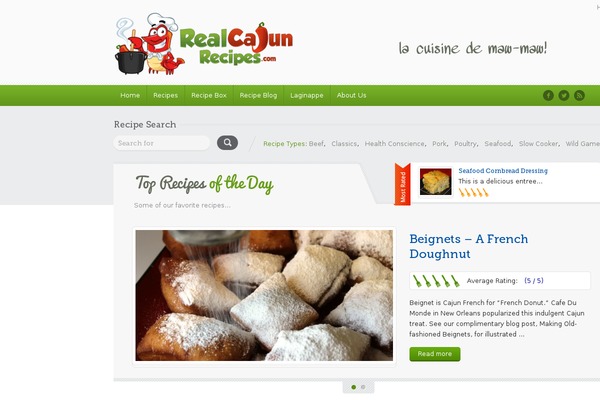 realcajunrecipes.com site used Food Recipes