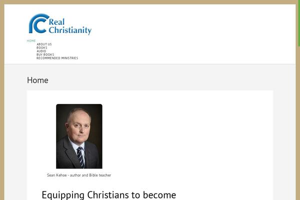 realchristianity.com site used Book Landing Page