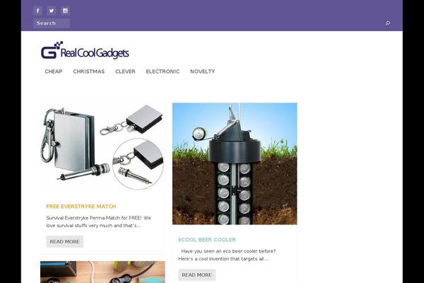 realcoolgadgets.com site used Extray
