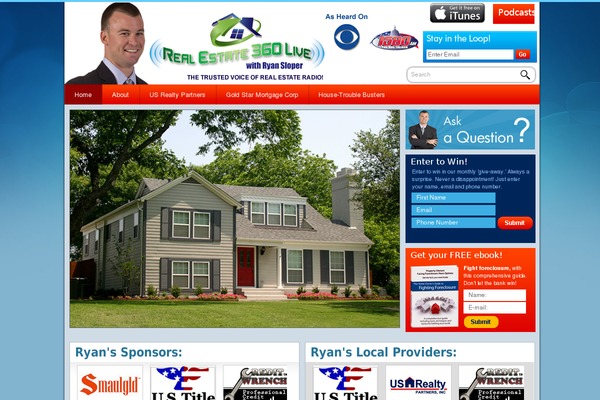 RealEstate theme site design template sample