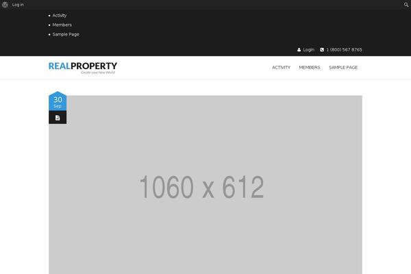 Realproperty theme site design template sample