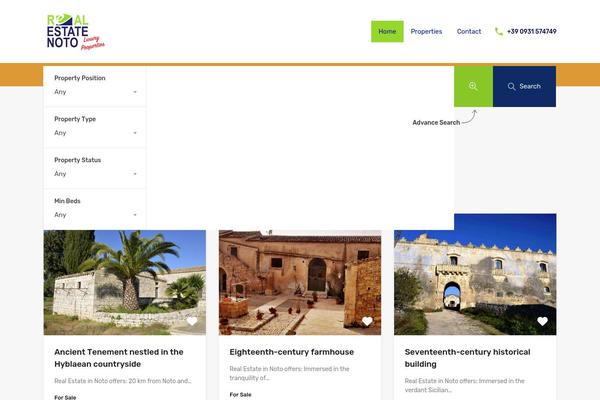 Realhomes Theme theme site design template sample