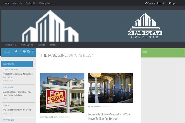 Hueman theme site design template sample