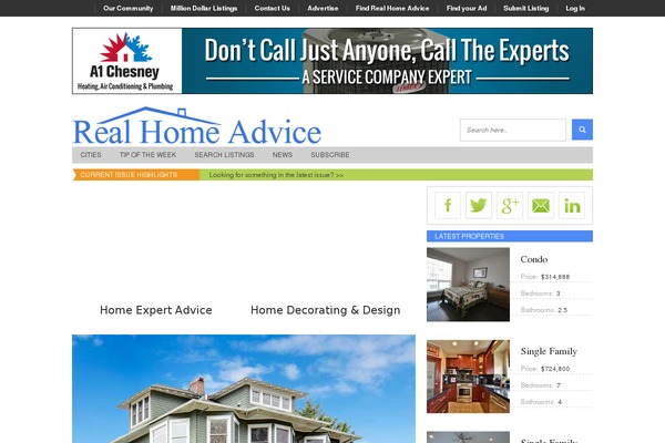realhomeadvice.ca site used Realhome