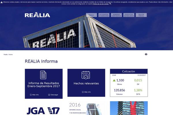 realia.es site used Realia
