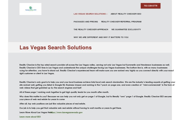 WordPress website example screenshot