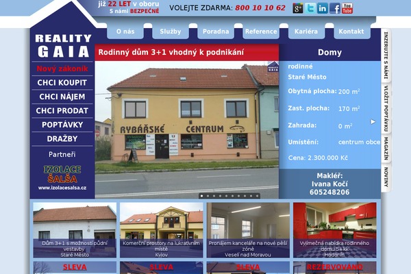 realitygaia.cz site used Magazingaia