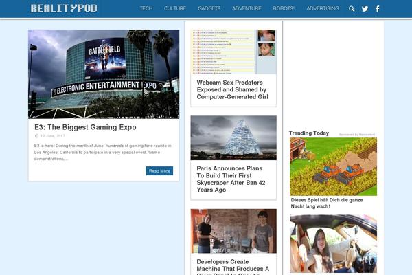 PenNews theme site design template sample