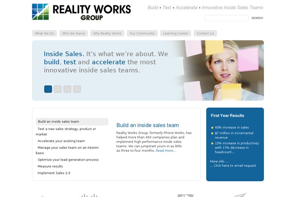 realityworksgroup.com site used Zinc