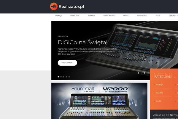 realizator.pl site used Gsoftware-theme