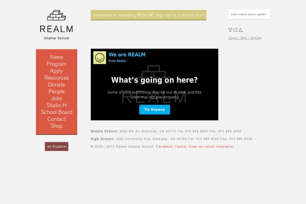 realmcharterschool.org site used RealM