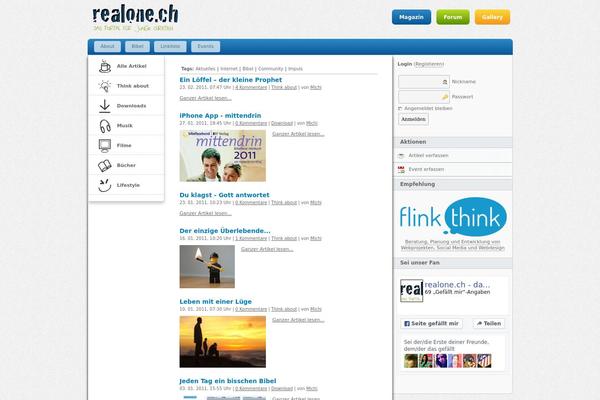 realone.ch site used Flinkthink