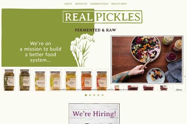 realpickles.com site used Real-pickles-theme