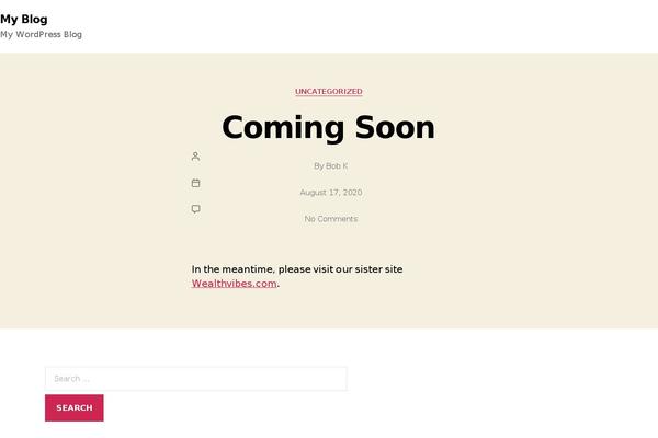 Twenty Twenty theme site design template sample