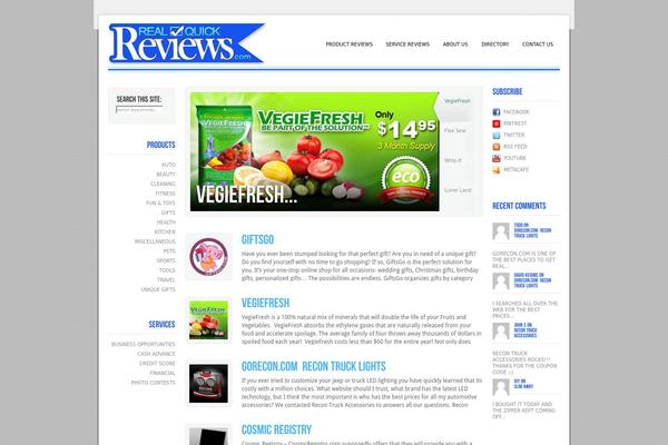 realquickreviews.com site used Agency Theme