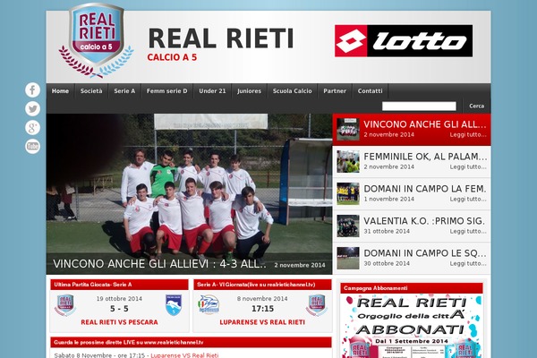 realrieti.com site used Footballclub-2.4.2.1
