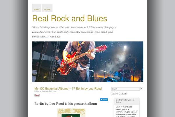 Live Music theme site design template sample