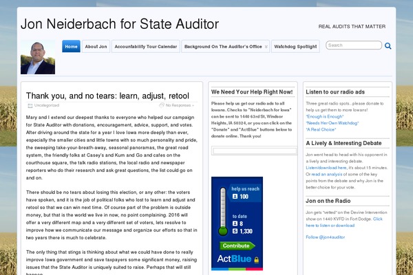 WordPress website example screenshot