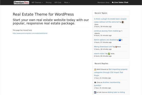 WordPress website example screenshot