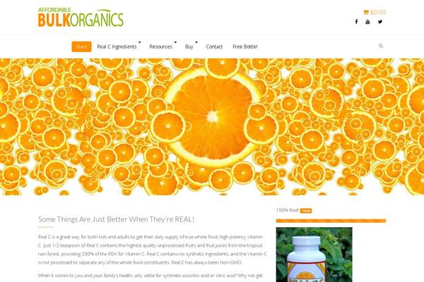 OrganicFood theme site design template sample