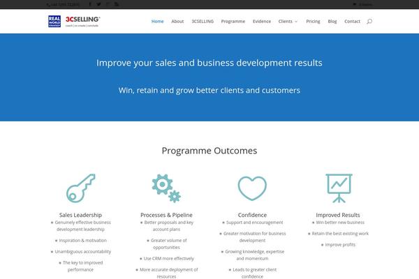 Divi theme site design template sample
