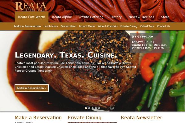 reata.net site used Reata-restaurant