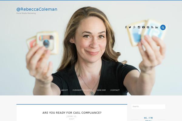 rebeccacoleman.ca site used My Blog