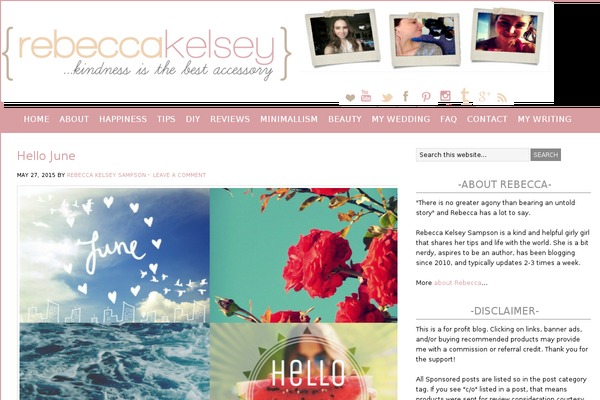 Blissful theme site design template sample