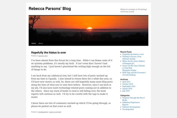 WordPress website example screenshot